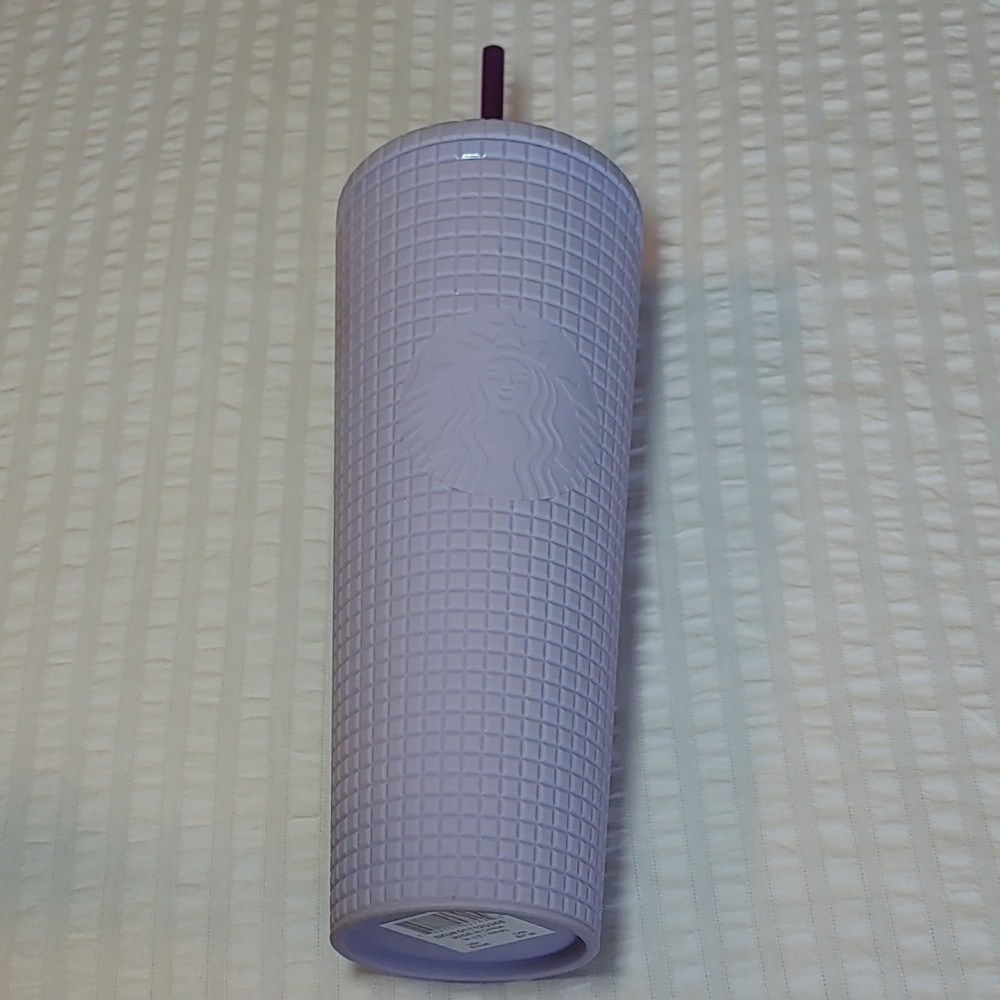 2021 Starbucks Matte Lilac Lavender  24 oz Grid Tumbler